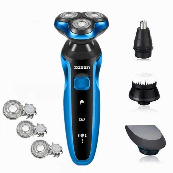Electric Shaver Rechargeable Electric Razor Shaving Machine Cleaning Beard Razor for Men Wet and Dry Waterproof Washable ZN1159Ll240730
