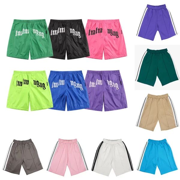 2024 Mens palms shorts womens designers short pants letter printing strip webbing casual five-point clothes summer Beach clothing palm bikin