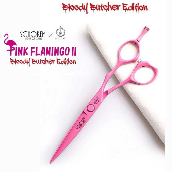 SCHOREM MASTER MIZUTANI Scissors Pink Flamingo Colorful Fashion Professional Hairdresser Tools Salon Cutting Set of 5.5-6.0Inch Y240801