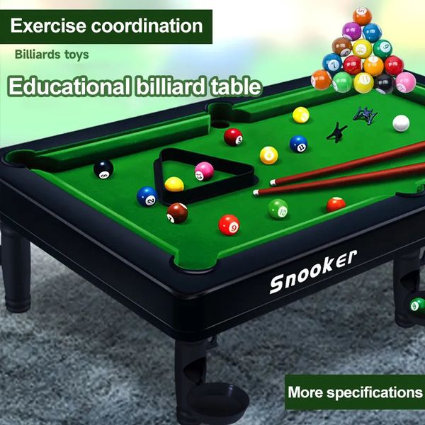 Other Board Games Mini Ball Billiards Snooker Kids Toys Home Party Montessori Sports Table Game Parent Child Interaction Boys Gift 231019