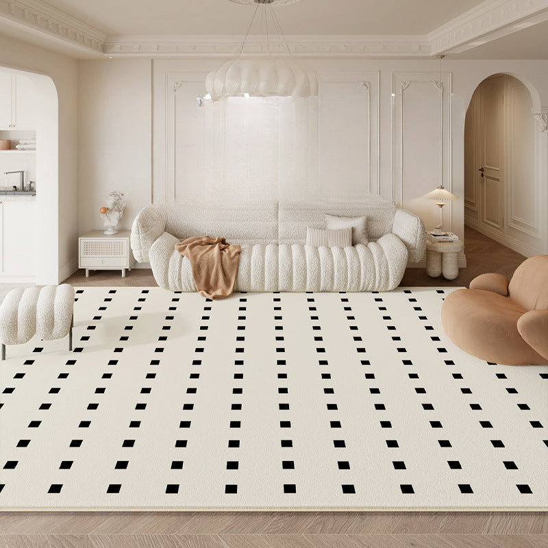 Apartment Carpet Living Room Autumn and Winter 2024 New French Cream Style Bedroom Bedside Floor Mat Light Luxury Large Area