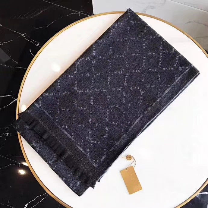 woman cashmere scarf Men and Women winter scarves ladies Shawls Big Letter pattern wool Landscape animal Print Pashminas 55 X 180cm