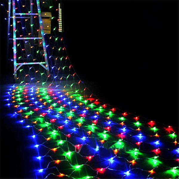 1.5x1.5M 3x2M 6x4M LED Mesh Fairy String Lights Garden Window Curtains Christmas Fairy Lights Wedding Party Holiday Lights X241114