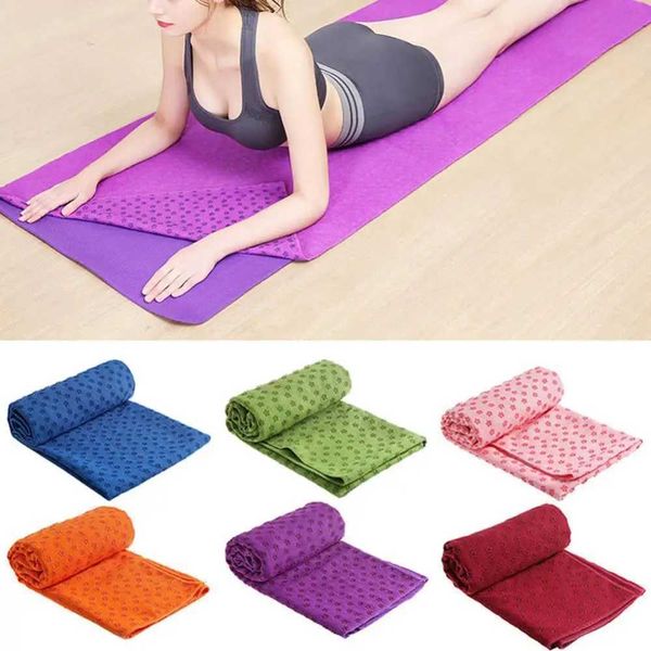 Non Slip Yoga Mat Microfiber Towel Anti-slip Blanket Sports Travel Fitn Pilates Exercise Cover Yoga EquipmentXJ241114