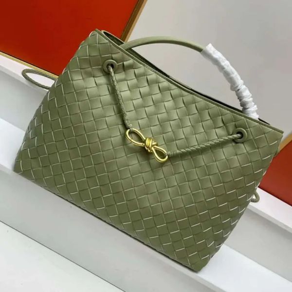 Designer Bags Woven Tote Bag Andiamo Handbags High Quality Stylish Commuter Bag Luxury Calf Leather Fashion Crossbody Medium Shopping Bags