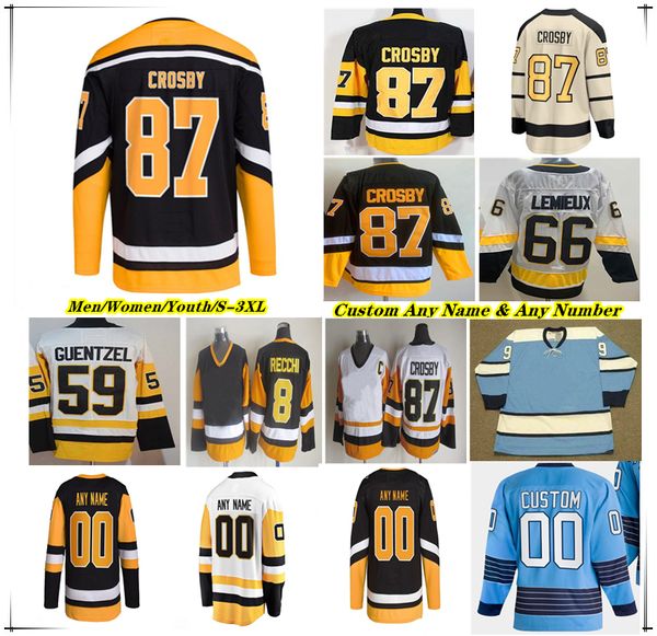 Sidney Crosby Hockey Jersey Jake Guentzel Kris Letang Bryan Rust Jeff Carter Evgeni Malkin Erik Karlsson Reilly Smith Mario Lemieux Marcus P