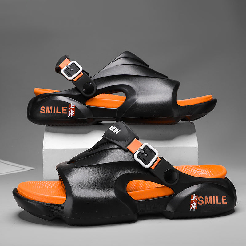 Summer Men&#039;s Slippers Outdoor Sandals Beach Comfortable Slides Thick Soft Clogs Water Beach Shoes Men Casual Shoes Men Sandals