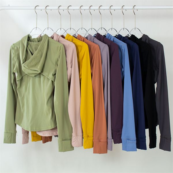 Women&#039;s Yoga Jacket hooded Jacket Sport Coat Fitness Jacket Sports Quick Dry Activewear Zip Up Sweatshirt Nude Sports Shaping Waist Fit