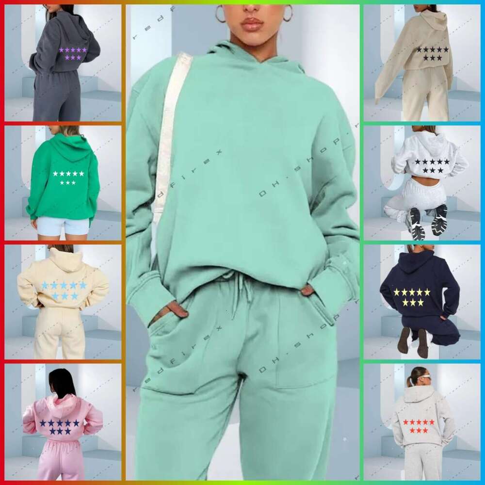 whitefoxsweatshirt 2 Piece Hoodies Sweatshirts Ladies Hoodie Set Sports Long Sleeved Cover Hoody Printed Bathroom Womens whitefoxtracksuit whitefoxs