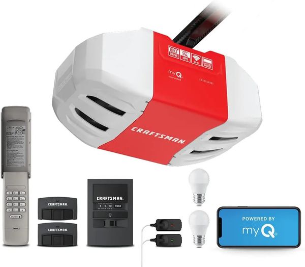 Ultra quiet belt drive kit smartphone control myQ model CMCG982 red garage door opener 241209