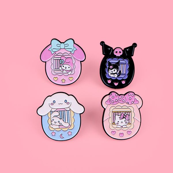 Halloween brooch badge pin horror scary gothic game pin movie film melody kuromi enamel pin Cute Anime Movies Games Hard Enamel Pins Metal C