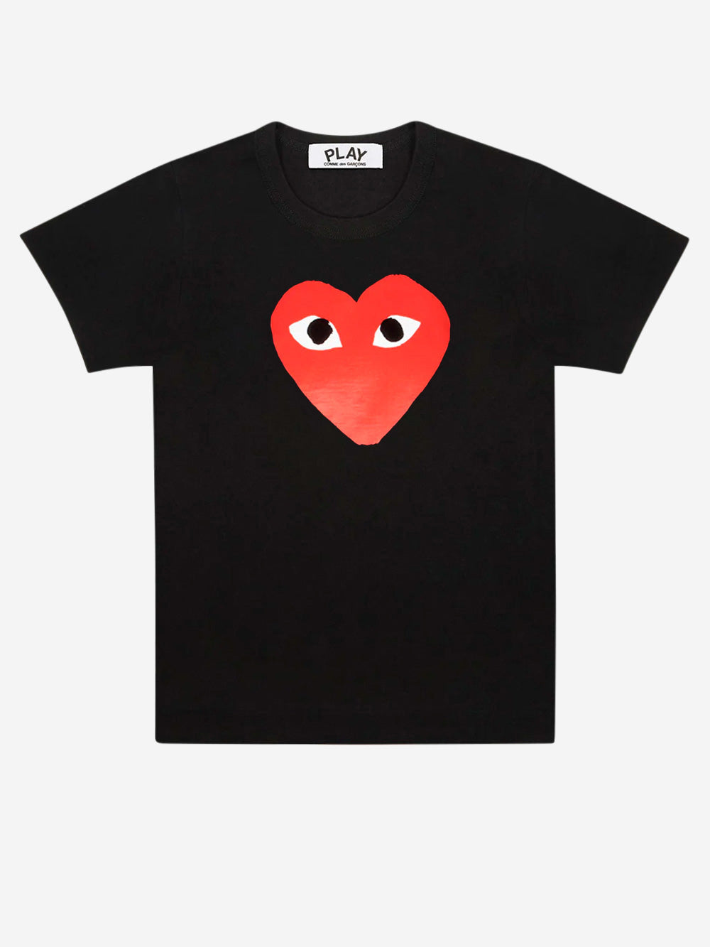 COMME DES GARCONS PLAY_T-shirt nera CDG Play con cuore grande_Nero_L_Uomo
