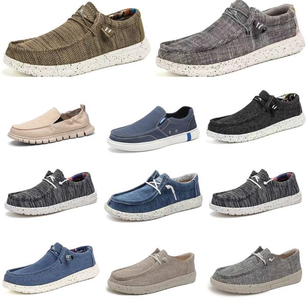 30Dude Shoes Designer Shoes Hey Dude Mens Casual Shoes Top Quality Luxury dress shoes men Canvas Loafers Popular Flat Bottomed Casual Shoes
