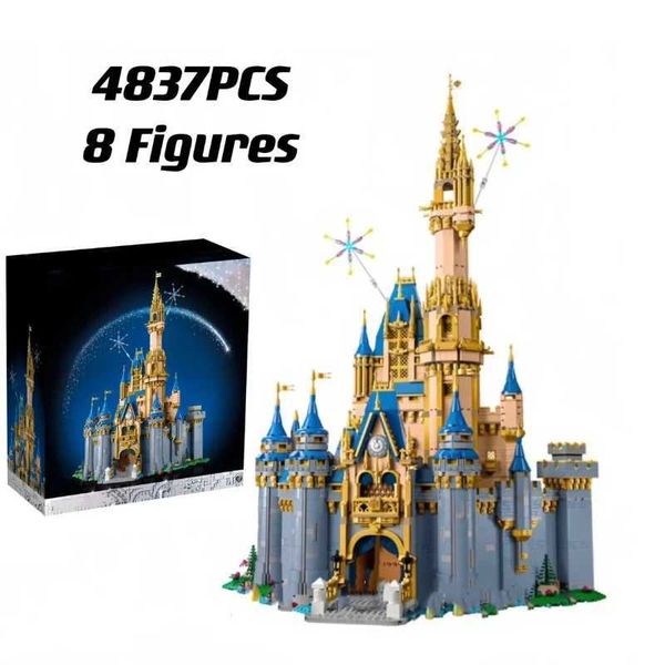 43222 Blocks Princess Castle 100th Anniversary City Street View Royal Clemsher 43225 Model Building Brick Childrens Toys 71040 Y241016K5X8