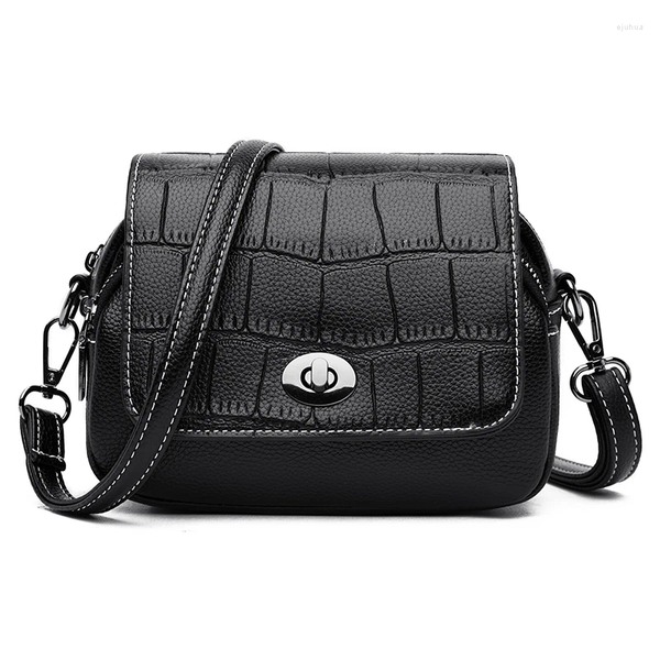 Bag Vintage Fashion Multi Pockets Small Bags Womens Handbags High Quality PU Leather Alligator Women Shoulder Crossbody X240921