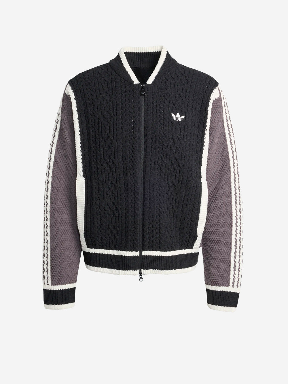 ADIDAS_Cardigan noir à fermeture éclair_Noir_S_Homme