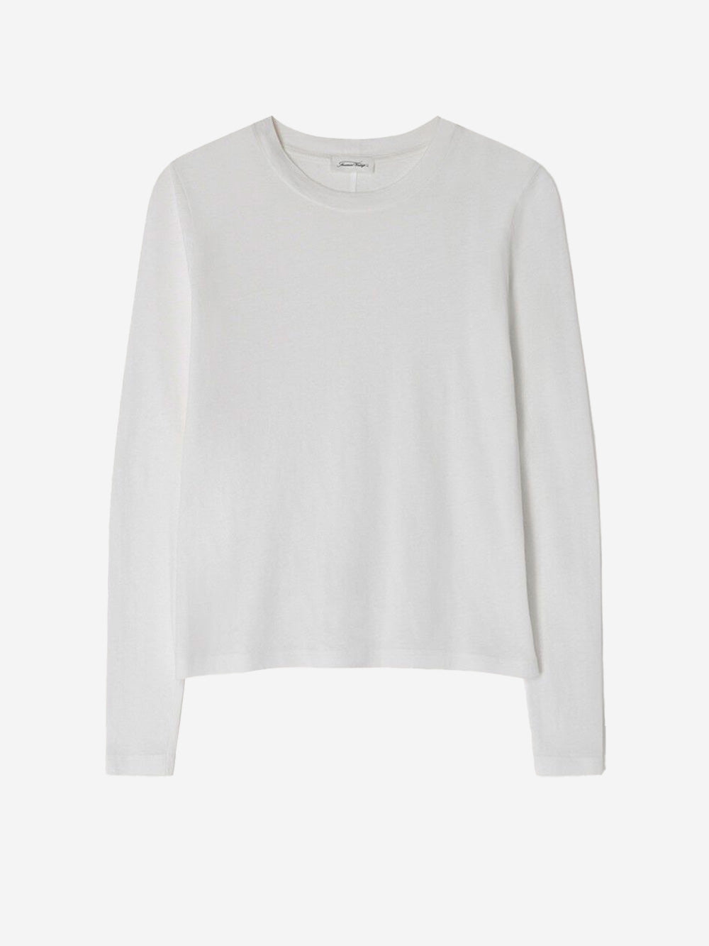 AMERICAN VINTAGE_T-shirt bianca a maniche lunghe effetto manopesca_Bianco_L_Donna