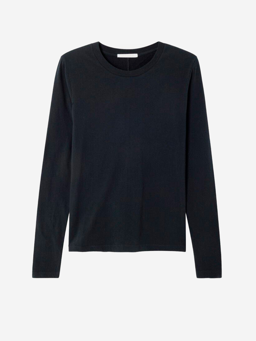 AMERICAN VINTAGE_T-shirt nera a maniche lunghe effetto manopesca_Nero_L_Donna