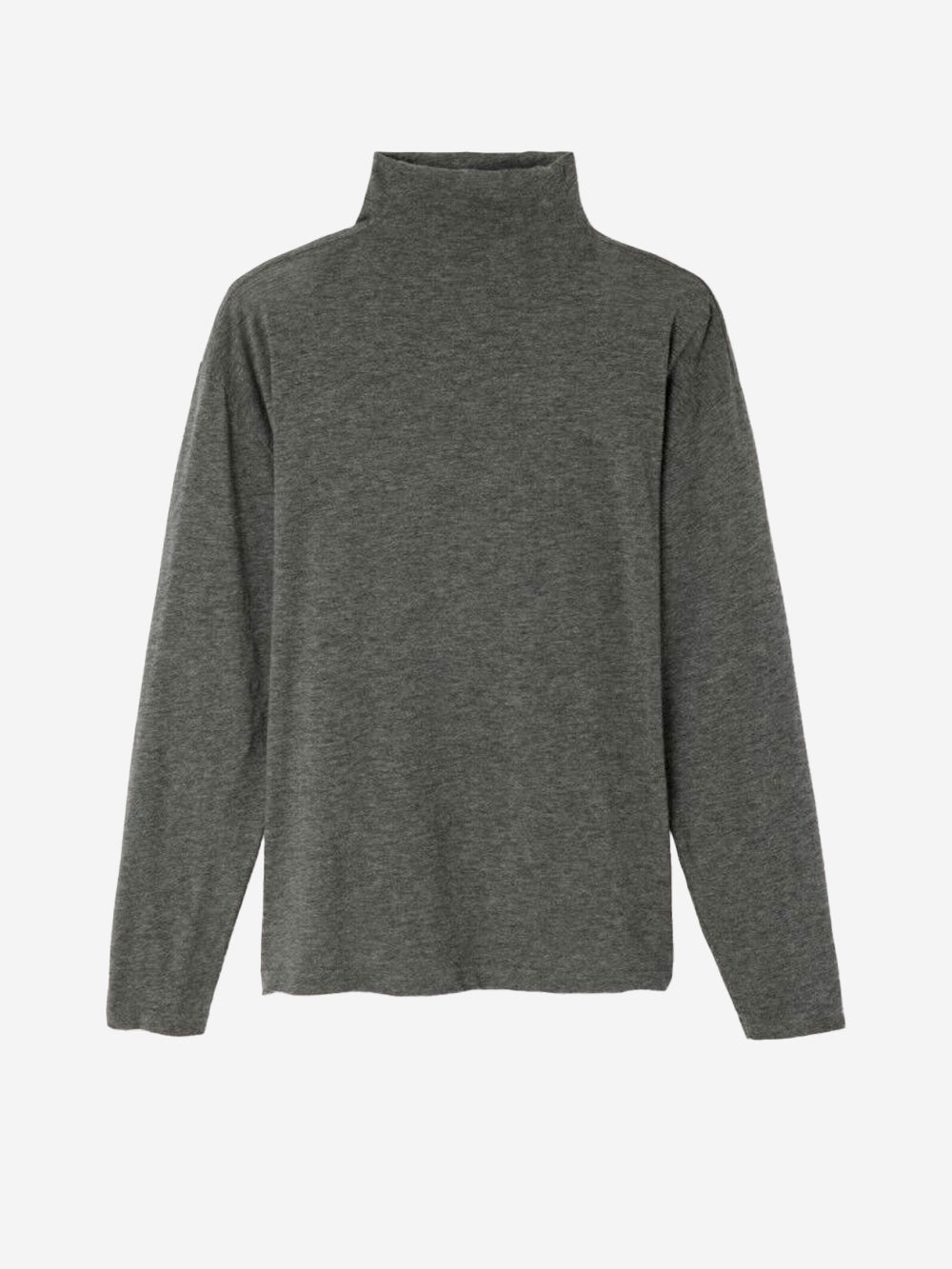 AMERICAN VINTAGE_Grey long-sleeved turtleneck T-shirt_Grey_XS-S_Women