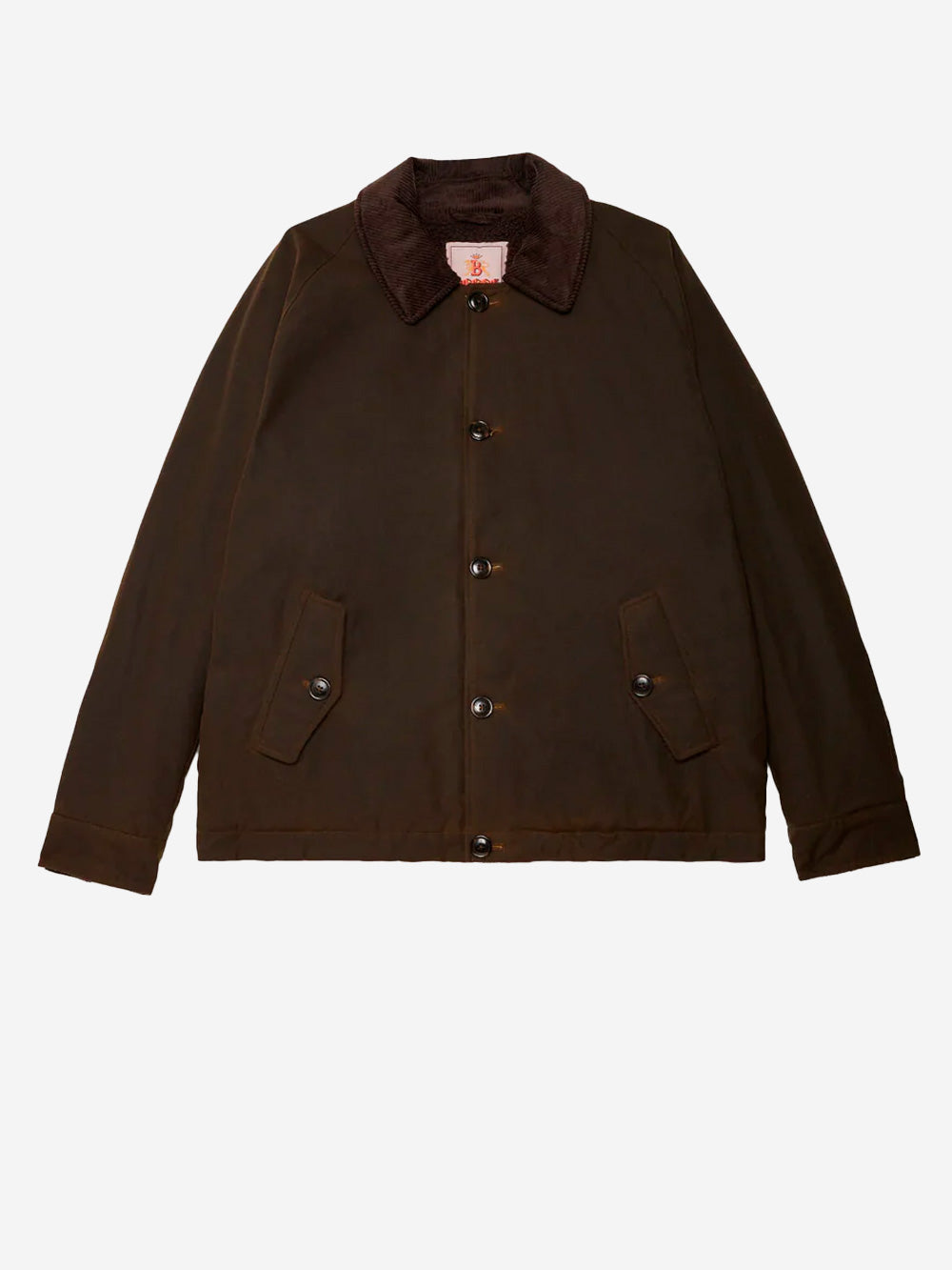 BARACUTA_Mud brown waxed Deck jacket_Brown_44 UK_Men
