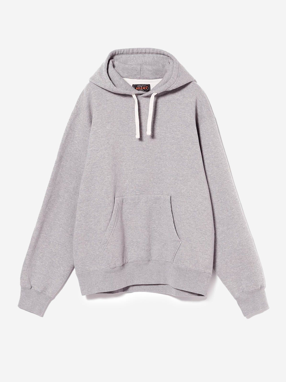 BEAMS PLUS_Grey Raised Back Hoodie_Grey_XL_Men