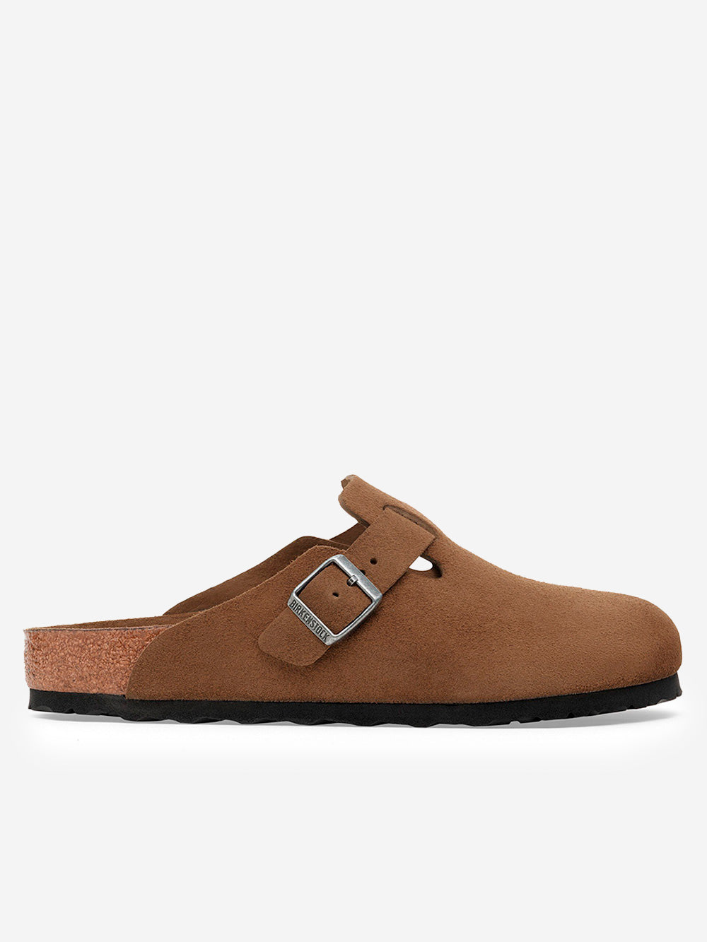 BIRKENSTOCK_Boston in suede marrone con plantare morbido_Marrone_44 EU_Donna