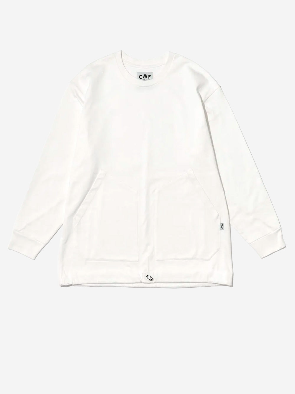 CMF OUTDOOR GARMENT_T-shirt bianca a maniche lunghe 2 pocket Slow Dry_Bianco_M_Uomo