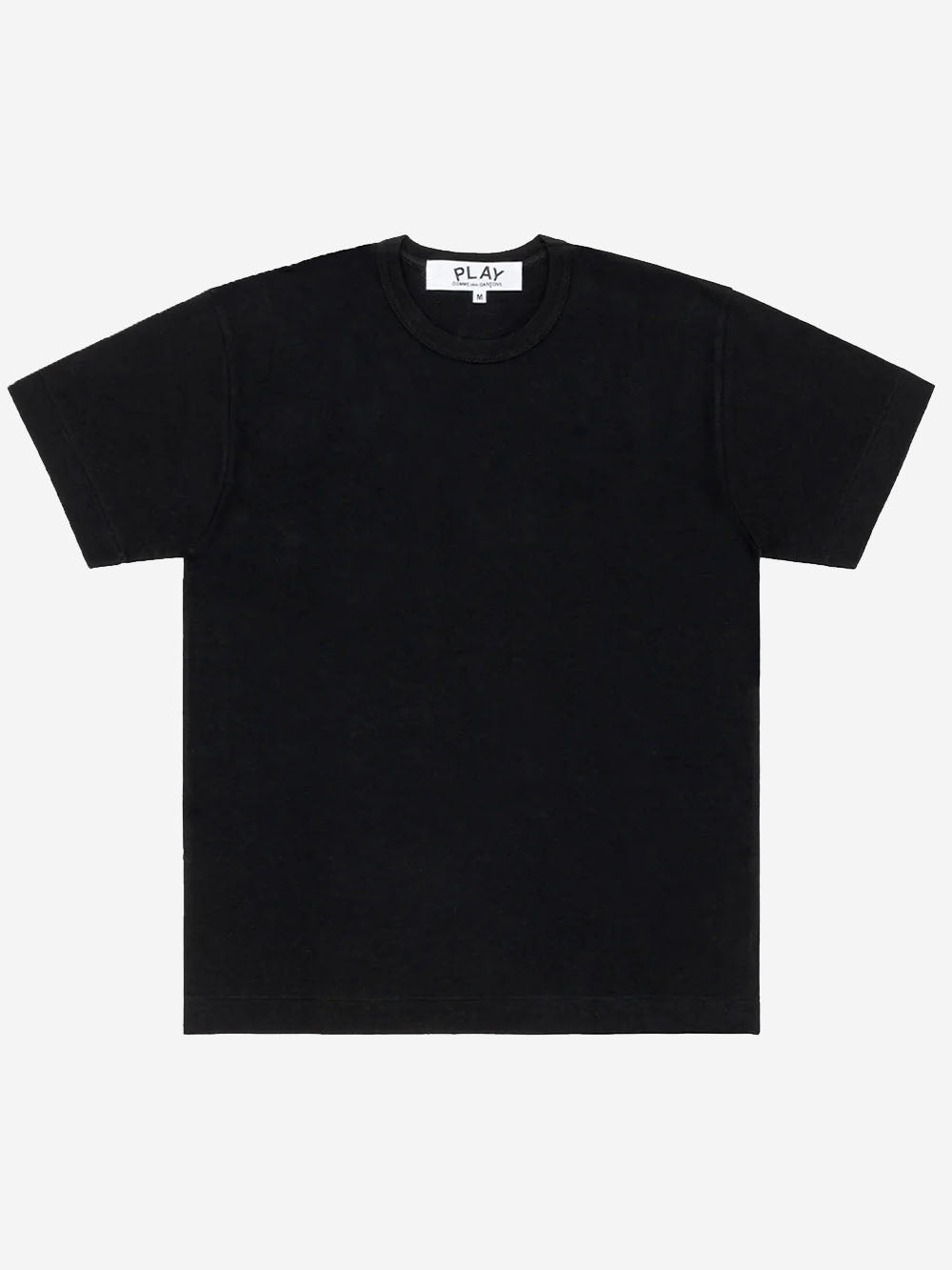 COMME DES GARCONS PLAY_T-shirt nera con cuore nero reverse_Nero_M_Donna