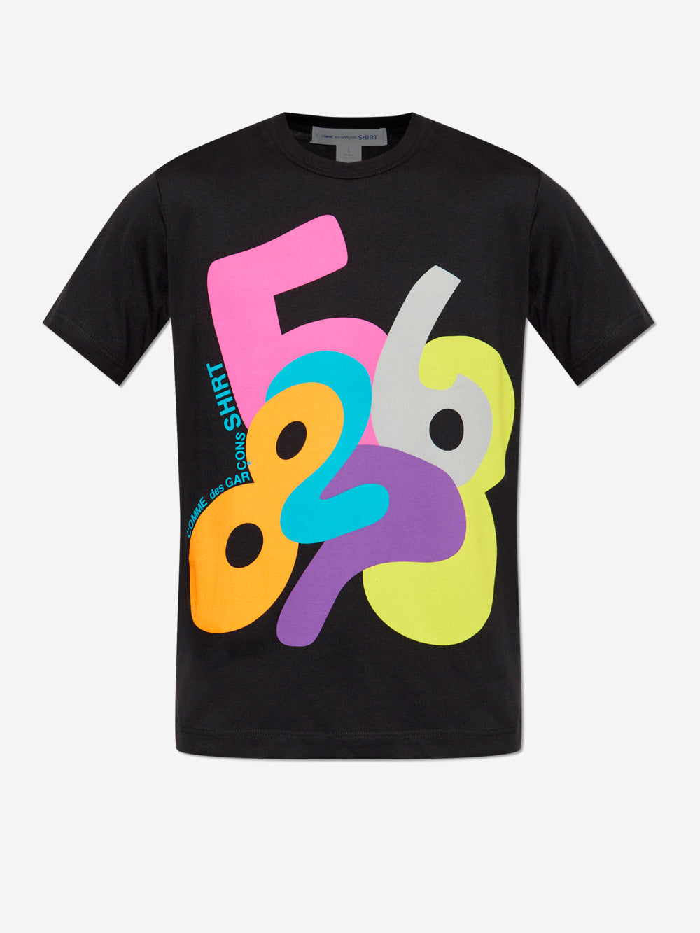 COMME DES GARCONS SHIRT_T-Shirt mit mehrfarbiger Grafik_Multicolor_XL_Mann