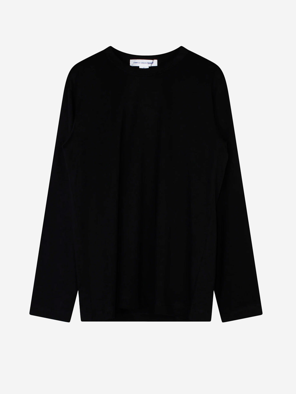 COMME DES GARCONS SHIRT_T-shirt noir à manches longues avec graphisme 'Forever'_Noir_M_Homme