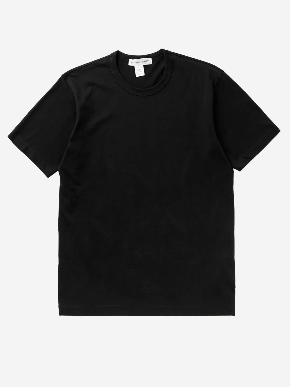 COMME DES GARCONS SHIRT_T-shirt noir minimal avec graphisme 'Forever'_Noir_XL_Homme