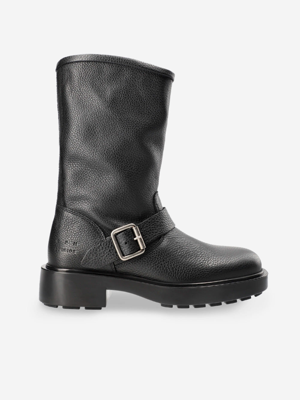 COPENHAGEN_Leather biker boots with buckle_Black_36 EU_Women