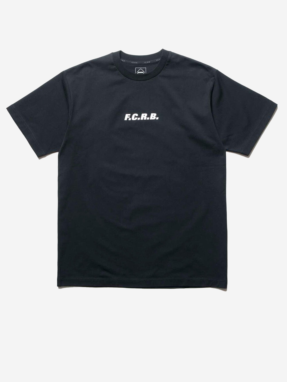 F.C. REAL BRISTOL_T-shirt noir Signature avec logo_Noir_L_Homme