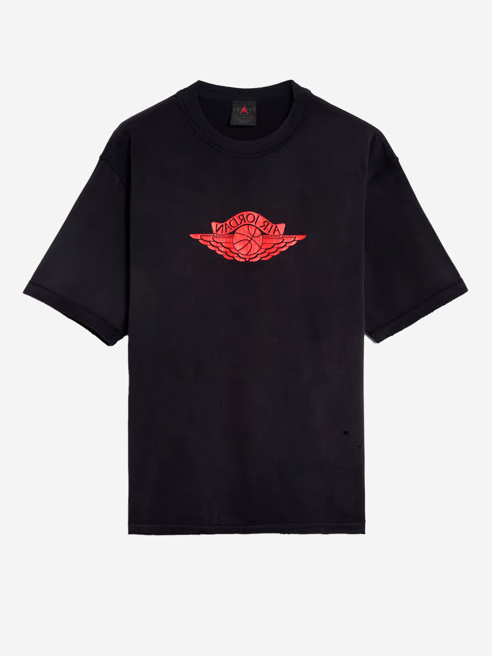 JORDAN_T-shirt nera 'Rare' effetto delavé_Nero_M_Uomo