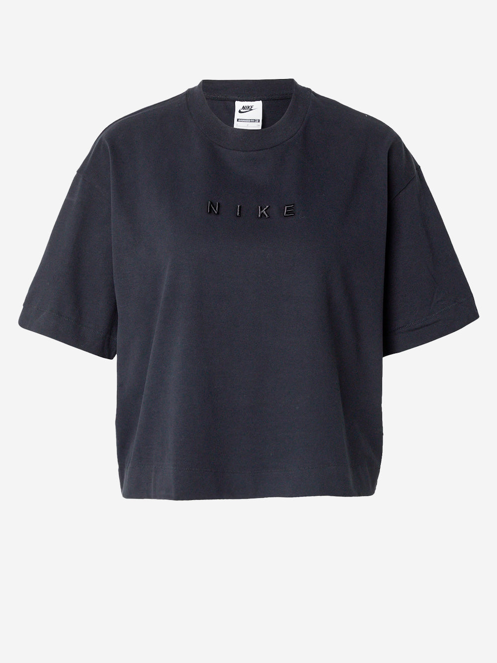 NIKE_Black short sleeve boxy T-shirt_Black_XS_Women