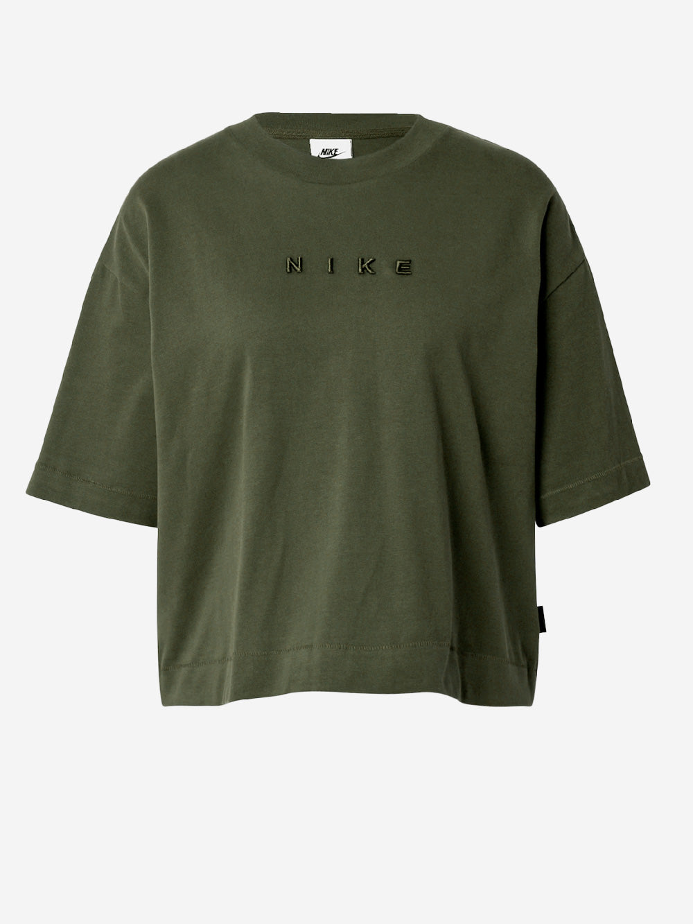 NIKE_T-shirt boxy à manches courtes vert olive_Vert_XS_Femme