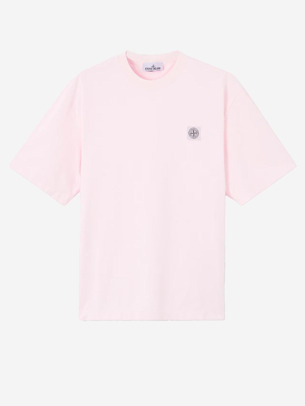 STONE ISLAND_T-shirt rosa con patch Compass_Rosa_L_Uomo