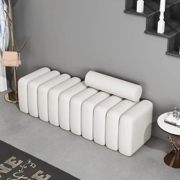 Creative Sofa Stool Light Luxury Nordic Style Shoe Stool Designer Clothing Store Rest Long Bench Divani Soggiorno Home Furniture