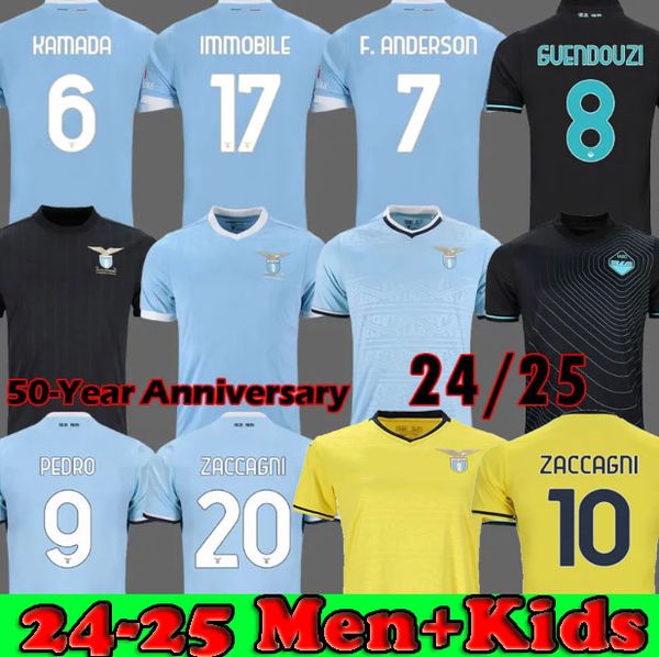 2024 2025 LAZIO Soccer jerseys 10th Anniversary 24 25 latium camiseta de futbol IMMOBILE Zaccagni Tchaouna SERGEJ PEDRO Football Shirts Men
