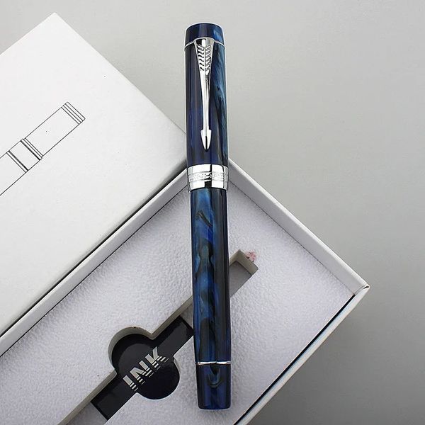Gift Fountain Pens Jinhao Centennial 100 Fountain Pen Extra Fine 0.4mm M Nib 0.7mm Resin Ink Pen With A Converter Business Office Gift Pen 2