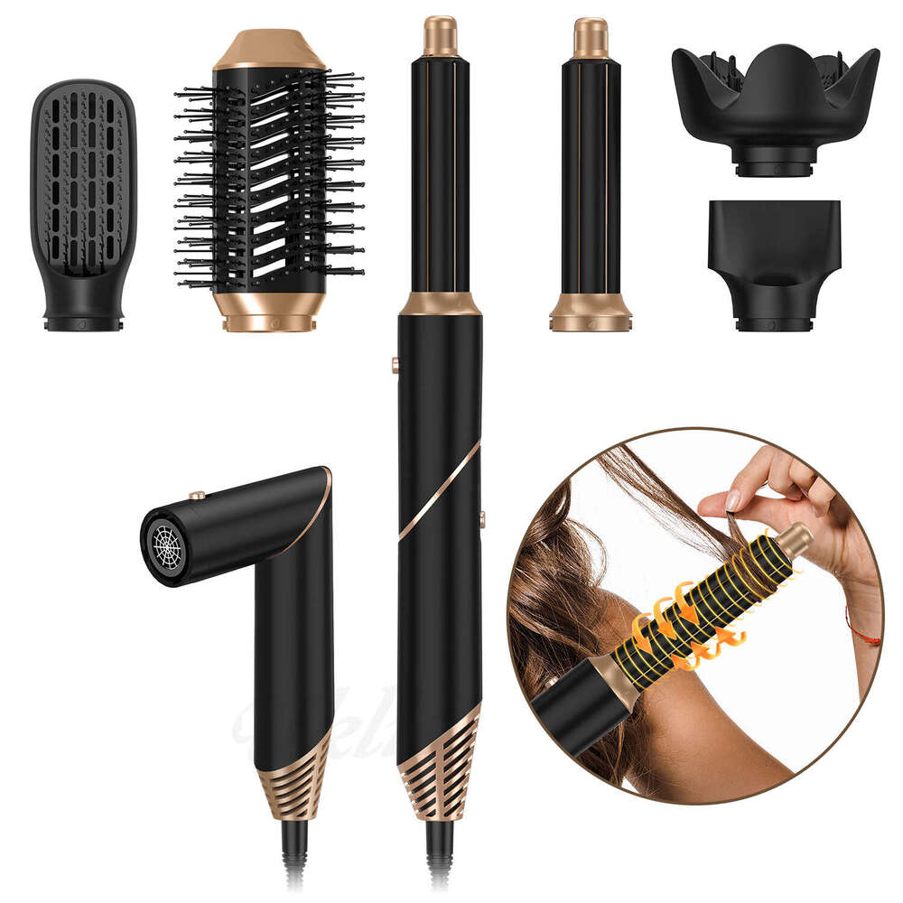 Well Known Brand Designer Foldable High Power Low Speed Wiredrawing Hot Air Comb Curling Iron Hair Straightener Dryer Thermostatic All In One Machin