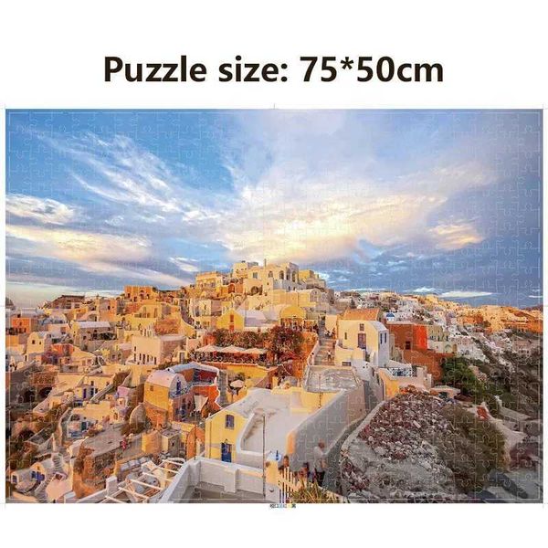 Puzzles Adult 1000 Pieces Paper Jigs Puzzle World Famous Painting Puzzle High Quality Paper Puzzle Alpha Sector Stress Reduction Toys