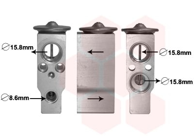 Expansion Valve, air conditioning VAN WEZEL 27001257