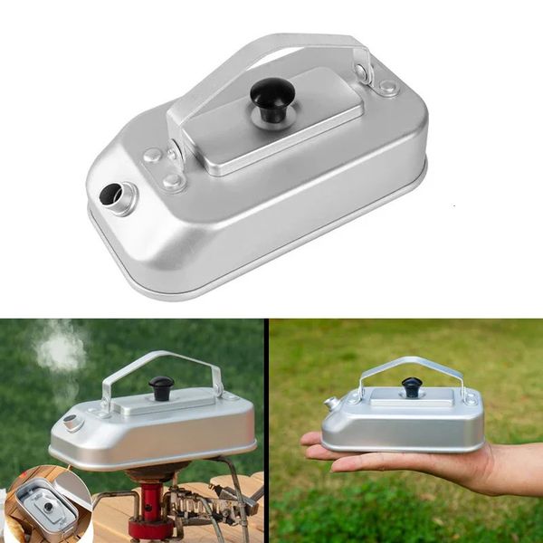 Outdoor Mini Kettle 300ML Ultralight Aluminum Sealed Water Box Camping Portable Hiking Backpack Release Boiling 240117