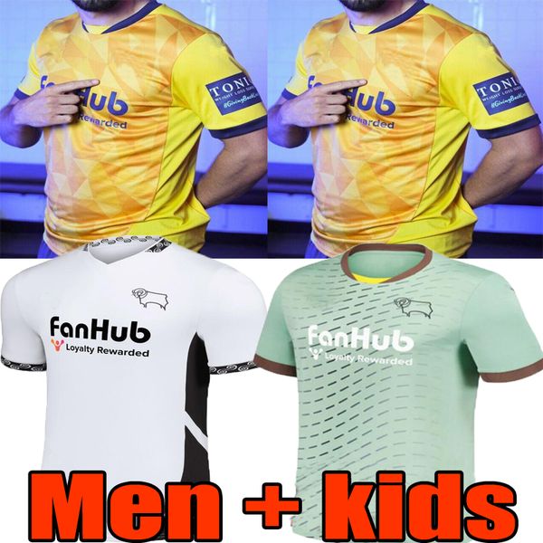 Derby 24 25 County soccer jerseys SIBLEY CASHIN NYAMBE NELSON ELDER FORNAH BARKHUIZEN home away third 2024 2025 men kids kit football shirts