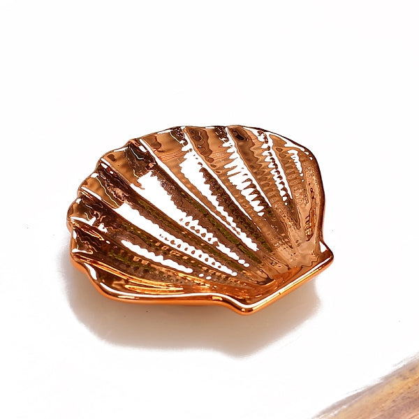 Shell Shape Porcelain Jewelry Plates