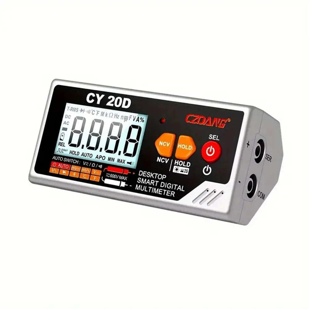 CZDANG High-Precision Digital Multimeter USB Rechargeable Large LCD Display Accurate Measurements Ideal for Electrical T