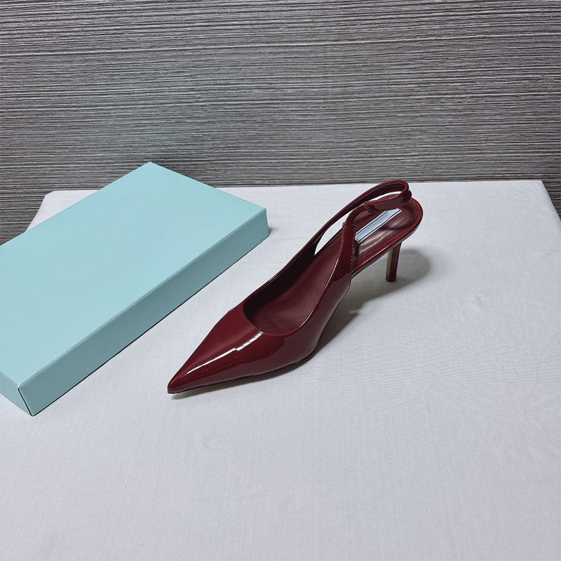 Womens Flat Leather Summer Beach Slides Vintage Slippers Classic Daily Outfit Sandals High Heel Shoes