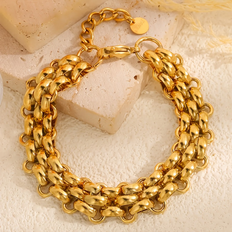 TEMU 1 Stainless Steel Bracelet, Suitable For Weddings, Birthdays, Bachelorette Parties, Graduation Ceremonies