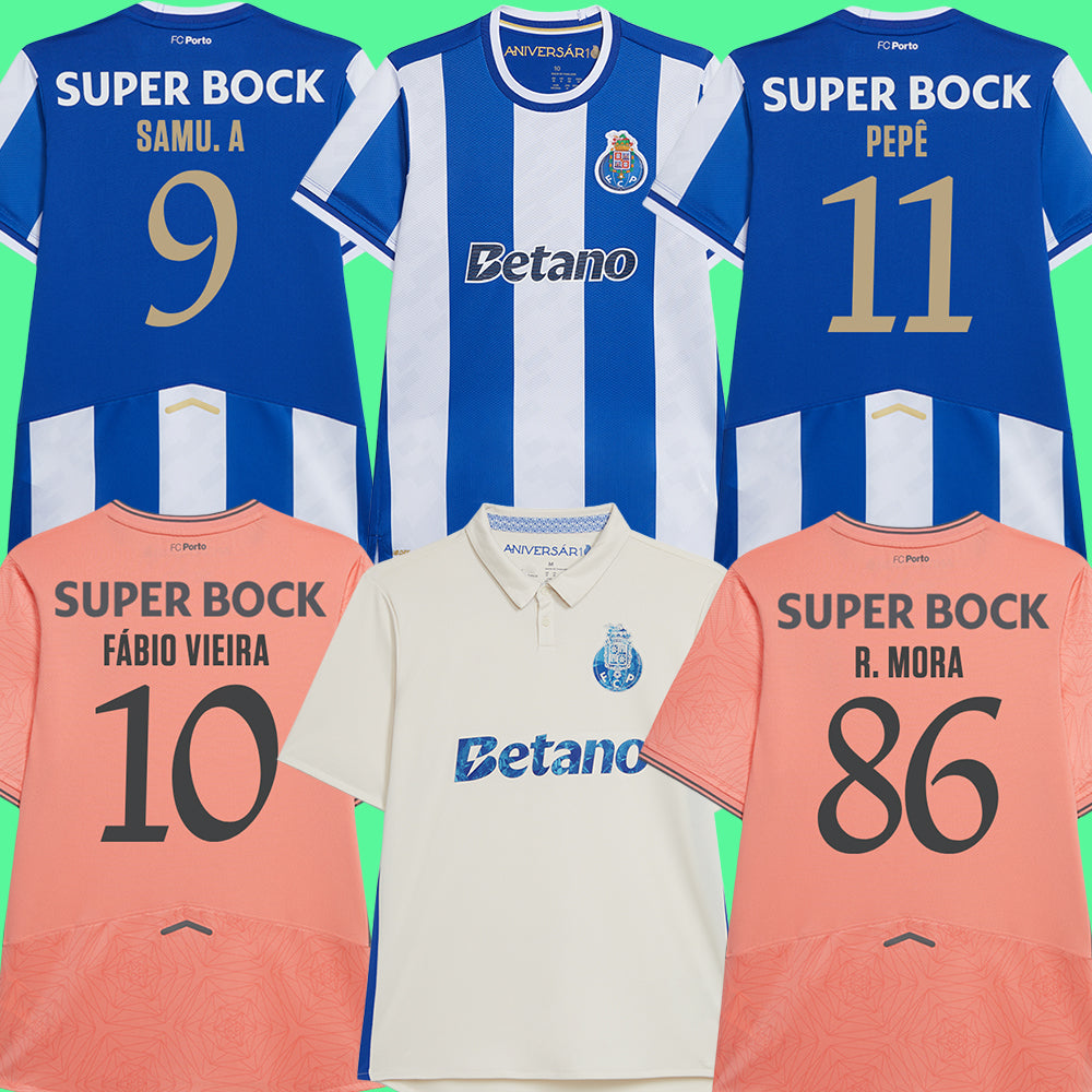 25 26 soccer jerseys Samu Aghehowa PEPE FABIO VIEIRA FC football shirts 2025 2026 Portos VARELA Goncalo Borges Rodrigo Mora men kids kits